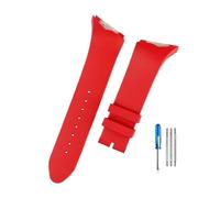 NBCNZCTSAS Bracelets de montre en caoutchouc for Interface Oblique, 25mm, adaptés for Hamilton Adventure Elvis Presley Black Man H24655331 H24615331(Red-None)