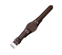 NBCNZCTSAS Bracelets de montre en cuir respirant et respectueux de la peau, adaptés for la série Fossil Ch2564 Ch2565 Ch2891 Ch3051, 22mm(Brown(LZ)-Steel-K8)