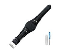 NBCNZCTSAS Bracelets de montre en cuir respirant et respectueux de la peau, adaptés for la série Fossil Ch2564 Ch2565 Ch2891 Ch3051, 22mm(Black(LZ)-Steel-K8)