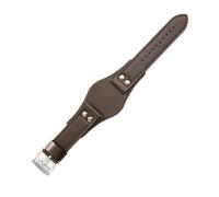 NBCNZCTSAS Bracelets de montre en cuir respirant et respectueux de la peau, adaptés for la série Fossil Ch2564 Ch2565 Ch2891 Ch3051, 22mm(Brown(PW)-Steel-K8)