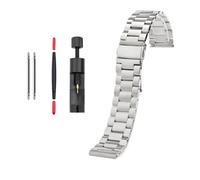 NBCNZCTSAS Ceinture en acier noir mat 20mm 22mm for Timex T49963 T49905 TW4B14200, bracelet en acier inoxydable for hommes, bracelet de montre en métal(54-silver,20mm)