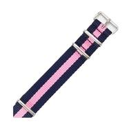 NBCNZCTSAS Convient for Daniel Fit for Wellington Fit for Tissot Fit for Rolex Water Ghost Fit for Citizen Fit for Seiko Bracelet de montre en nylon élastique 18 20 22 mm(Blue Pink,20mm)