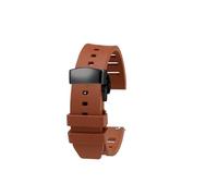 NBCNZCTSAS Convient for Huawei WATCH3/4Pro bracelet ultime GT2/GT3 bracelet de montre en caoutchouc fluoré accessoires de montres de plongée for hommes(Brown black buckle,22mm)