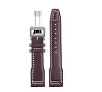 NBCNZCTSAS Convient for IWC Fit for les pilotes Fit for la montre Little Prince Iw327004/iw377714 Fit for Mark16/17/18 Fit for le bracelet en cuir portugais 20 21 mm Bracelet de ceinture for hommes(D-