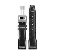 NBCNZCTSAS Convient for IWC Fit for les pilotes Fit for la montre Little Prince Iw327004/iw377714 Fit for Mark16/17/18 Fit for le bracelet en cuir portugais 20 21 mm Bracelet de ceinture for hommes(A-