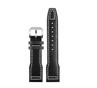 NBCNZCTSAS Convient for IWC Fit for les pilotes Fit for la montre Little Prince Iw327004/iw377714 Fit for Mark16/17/18 Fit for le bracelet en cuir portugais 20 21 mm Bracelet de ceinture for hommes(A-