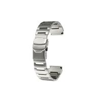 NBCNZCTSAS Convient for SEIKO n ° 5 Bracelet de montre fantôme d'eau for dents rouges petit monstre SRP307 313 SKX779 SKX781 Bracelet chaîne en acier inoxydable(Silver)
