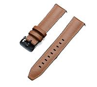 NBCNZCTSAS Cuir + Bracelet de poignet en silicone 20mm Fit for Huawei/for Samsung Gear S3 for Amazfit Gtr 4 7mm ajustement for Xiaomi for le remplacement bande montre 22mm Haylou(Brown,22mm)