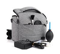 NBCNZCTSAS Étui d'épaule de Sac for caméra imperméable for l'époque for Sony Alpha A3000 A3500 A56 A57 A58 A58 A65 A68 A77 A7 A99 Marque II 2 A33V A35 A37 A55 A55V(Gray)