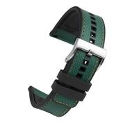 NBCNZCTSAS Fit for Omega Fit for Rolex Water Ghost World Fit for Tudor Fit for Casio Bracelet de montre en cuir caoutchouc étanche Silicone Bracelet de montre 22mm Bracelet universel(Jasper-silver,22m