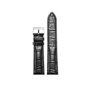 NBCNZCTSAS Fit For Omega Watch Strap Original en cuir véritable for hommes Fit for Omiga Seahorse Super Butterfly Fly Watch Band Femmes 18mm 19mm 20mm 21mm(Black-silver,22mm)
