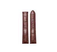 NBCNZCTSAS Fit For Omega Watch Strap Original en cuir véritable for hommes Fit for Omiga Seahorse Super Butterfly Fly Watch Band Femmes 18mm 19mm 20mm 21mm(Brown-No buckle,19mm)
