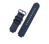 NBCNZCTSAS Fit For TIMEX Fit For Tidal 24*16mm Bracelet de montre en toile T2N721 T2N720 TW2T76500 TW2T76300 bracelet de montre for hommes en toile de nylon imperméable Vis gratuite(Blue-black buckle)
