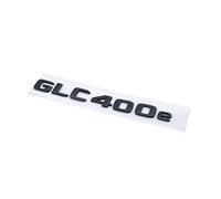 NBCNZCTSAS Lettres Noires chromées 3D GLC300de GLC300e GLC350e GLC400e 4Matic Emblème adapté for Mercedes Fit for Benz GLC X253 Autocollant de Logo de Coffre de Voiture(GLC400e,Giossy Black)