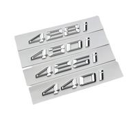 NBCNZCTSAS Logo chromé ABS 3D 425i 428i 430i 440i, emblème de Voiture, Autocollant de Coffre adapté for BMW 425i 428i 430i 440i, Accessoires de Lettrage(440i)