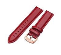 NBCNZCTSAS Montre Bracelet Montre Brun Brown Rose Gold Fermoir Gand de 16mm 17mm 18mm 20mm Montre Strap Fit for Dw Apte for Daniel Fit for Wellington(Rose-Red,20mm)