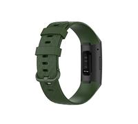 NBCNZCTSAS Mou, tendre TPU Sport Watchbands convient for Fitbit Charge 3/4 Smart WatchDurable Bracelet de bracelet Ajuster for Fitbit Charge 3 Charge 4 accessoires de montre(17,SILVER BUCKLE_S)