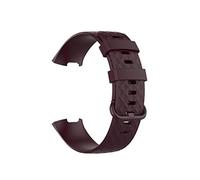 NBCNZCTSAS Mou, tendre TPU Sport Watchbands convient for Fitbit Charge 3/4 Smart WatchDurable Bracelet de bracelet Ajuster for Fitbit Charge 3 Charge 4 accessoires de montre(16,SILVER BUCKLE_L)