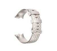 NBCNZCTSAS Mou, tendre TPU Sport Watchbands convient for Fitbit Charge 3/4 Smart WatchDurable Bracelet de bracelet Ajuster for Fitbit Charge 3 Charge 4 accessoires de montre(2,SILVER BUCKLE_L)