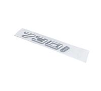 NBCNZCTSAS Numéros De Police Lettres 730i 740i 745i 750i 760i, Emblème Supérieur ABS Adapté for BMW Série 7, Plaque Signalétique De Coffre De Voiture, Logo Autocollant Noir Chromé(Silver 730i)