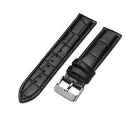 NBCNZCTSAS Regarder une bracelet brun for une bande d'or rose 14mm 18mm 20mm ajusté for Dw Convient for Daniel Fit for Wellington Watch Band(Silver-Black A,19mm)
