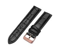 NBCNZCTSAS Regarder une bracelet brun for une bande d'or rose 14mm 18mm 20mm ajusté for Dw Convient for Daniel Fit for Wellington Watch Band(Rose-Black A,17mm)