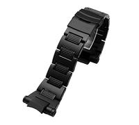 NBCNZCTSAS Sangle de rechange en métal Fit for Casio Fit for G-Shock GWA1100 / 1000 GA1000 GA1400 Bandoulière en acier inoxydable noir durable