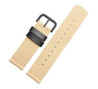 NBCNZCTSAS Sangle en toile de Nylon de 24mm, adaptée for Casio, for la série PROTREK GA2000 PRG-600 PRW-6600 PRG-650, accessoires de sport imperméables for hommes(Khaki black buckle)