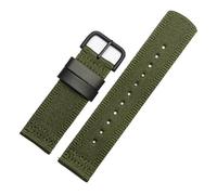 NBCNZCTSAS Sangle en toile de Nylon de 24mm, adaptée for Casio, for la série PROTREK GA2000 PRG-600 PRW-6600 PRG-650, accessoires de sport imperméables for hommes(Green black buckle)