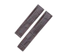 NBCNZCTSAS Sauppo convient for Tag Fit for Heuer Fit for Carrecra 6 19mm hommes bracelet de montre couche supérieure en cuir ceinture peau cuir montre accessoires for(Dark Brown)