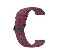 NBCNZCTSAS Silicone Watchband Fit for Huami Fit for Amazfit Fit for GTS 3 GTS3 Sangle de montre durable Mode Black Femme Black Wear Wear Bract-Bracelet Montre Accessoire(Red Black Button)