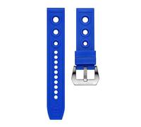NBCNZCTSAS Steeldive 20mm 22mm bracelet de montre remplacement Bracelets en caoutchouc souple bracelet de montre étanche en Silicone adapté for accessoires de montre universels(Blue,22mm)