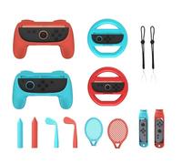 NBCP Switch 2 Kit de sport 14 en 1 - Ensemble de contrôle de mouvement avec volants, épées, raquettes pour jeux de course, de combat et de fitness (nouvelle version 2025)