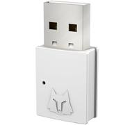 NBCP Wolf U-1 Adaptateur Bluetooth USB sans fil pour consoles de jeu, PS5, PS4, Switch, Mac, PC, compatible avec type C (blanc)