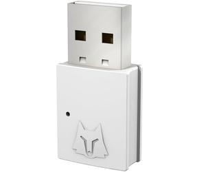 NBCP Wolf U-1 Adaptateur Bluetooth USB sans fil pour consoles de jeu, PS5, PS4, Switch, Mac, PC, compatible avec type C (blanc)
