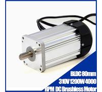 NBDUGQ 1pc 310V 1200W Speed 4000 RPM Motor Diameter 80mm BLDC High Voltage Brushless Motor