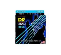 DR Power – Jeu pour guitare électrique NBE-10 Hi-Def Neon Bleu Medium 10-46