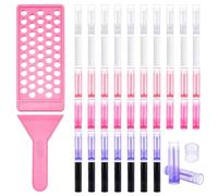 NBEADS 1 Kit de tube de Baume à Lèvres avec Plateau de Remplissage et Spatule, Kit de Plateau pour Baume à Lèvres avec 60 tube de Rouge à Lèvres en Plastique pour Cosmétiques Faits Maison