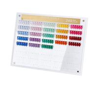 NBEADS 1 Pc Présentoir à Vernis à Ongles, Présentoir à Ongles 240 couleur avec Nuancier Kit D'Échantillons D'Ongles pour Salons de Beauté Comprend des Faux Ongles des Autocollants Numérotés
