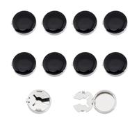 NBEADS 10 Pcs Couvercle en Strass, Boutons de Manchette Détachables pour Chemise, Robe, Costume, Accessoires, Platine, 3.3x1.8x0.55cm
