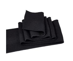 NBEADS 100 × 10 × 0,2 cm Bordure en polycoton, poignets côtelés tubulaires sans couture pour poignets, ceintures, col de col, veste à coudre pour sweat-shirt, noir