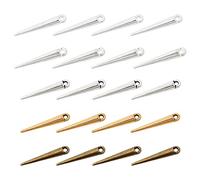 nbeads 100 Pcs 5 Couleurs Spike Beads, Charmes de Pointe en Alliage de Style Tibétain Pendentifs en Alliage de Style Tibétain pour Fabrication de Bijoux Boucles d'oreilles Collier Bricolage, 21x3mm