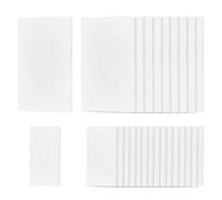 nbeads 100 Pcs Tampon Diffuseur D'Aromathérapie, 2 Taille Tampons Aromatiques Non Parfumés Humidificateur Tampons D'Huile Essentielle pour Purificateur d'air de Voiture à Domicile Diffuseur, Blanc