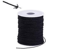 NBEADS 100 Verges Fils de Fleurs Noirs, Calibre 18 Fil de Fer Recouvert de Coton Rubans de fleuriste pour la Couture les Accessoires de Fabrication de Bordures