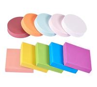 NBEADS 10Pcs Assorted Colors Bloc de Timbre en Caoutchou, Timbre en Caoutchouc Blocs de Sculpture pour Projet de Bricolage Scrapbooking Cartes Postales Cartes d'Invitation Fabrication Artisanale