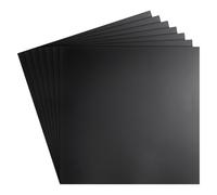 NBEADS 12 Feuille de Pochoir Vierge de 4 mil, Pochoir en Feuille de Plastique Réutilisable Matériau de Gabarit Vierge pour la Découpe du Vinyle Noir Opaque, 30x30cm