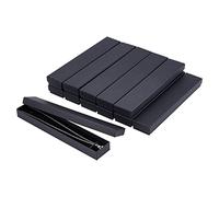 nbeads 12 Pcs Long Rectangle Carton Bijoux Boîte Cadeau pour Bracelets Collier Charmes, Noir, 21x4x2 cm