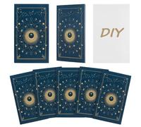 nbeads 120 Pcs Carte de Tarot Vierge, Cartes Oracle à Écrire avec Dos Blanc Cartes de Tarot à Créer Soi Même pour Ateliers de Méditation Activités de Groupe et Cadeaux Créatifs, 12x7cm, Constellation