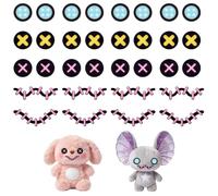 NBEADS 180 Paires 5 Styles D'Yeux Et Bouches En Feutrine Pour Loisirs Créatifs, À Coudre Pour Fabrication D'Animaux En Peluche, Yeux En Feutrine Et Bouches Pour Marionnettes
