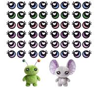 NBEADS 180 Paires 6 Styles D'Yeux À Coudre En Feutrine Pour Loisirs Créatifs, Fabrication D'Animaux En Peluche, Yeux En Feutrine Avec Cœur Pour Grand Crochet, Projets DIY De Crochet Pour Animaux